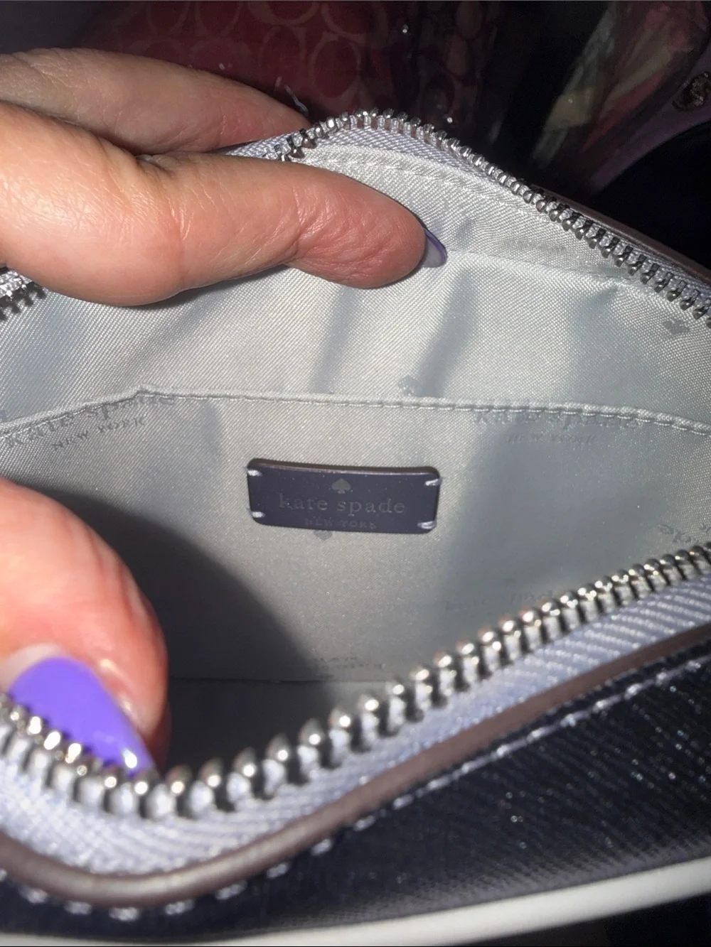 kate spade NWT lavender mini camera bag